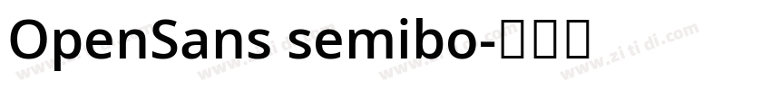 OpenSans semibo字体转换